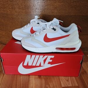 New Nike W Air Max Dawn  White and mantra orange Sneakers.